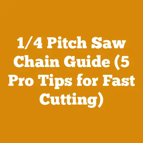 1/4 Pitch Saw Chain Guide (5 Pro Tips for Fast Cutting)