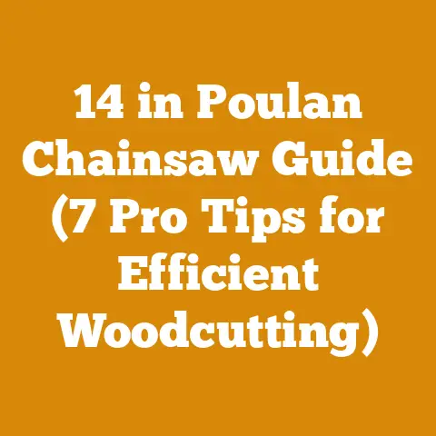 14 in Poulan Chainsaw Guide (7 Pro Tips for Efficient Woodcutting)