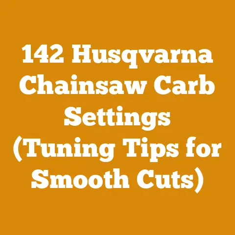 142 Husqvarna Chainsaw Carb Settings (Tuning Tips for Smooth Cuts)