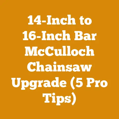 14-Inch to 16-Inch Bar McCulloch Chainsaw Upgrade (5 Pro Tips)