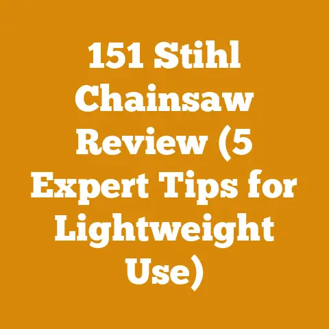 151 Stihl Chainsaw Review (5 Expert Tips for Lightweight Use)