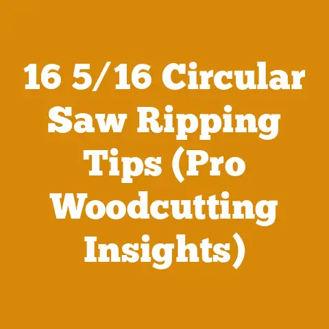 16 5/16 Circular Saw Ripping Tips (Pro Woodcutting Insights)