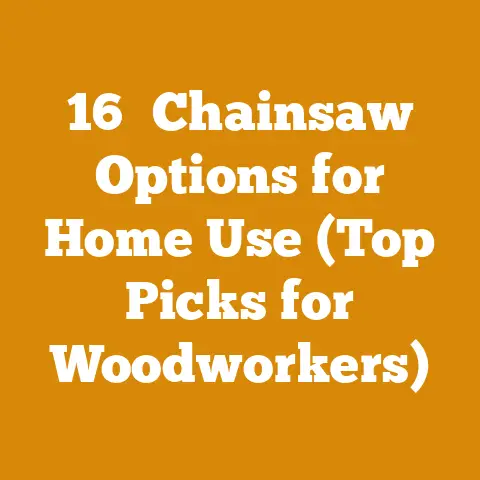 16″ Chainsaw Options for Home Use (Top Picks for Woodworkers)