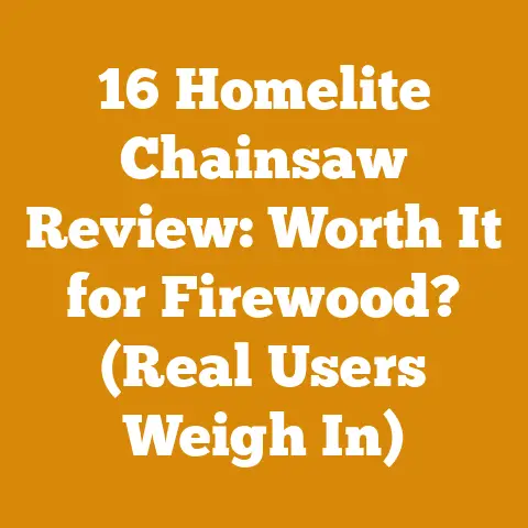 16 Homelite Chainsaw Review: Worth It for Firewood? (Real Users Weigh In)