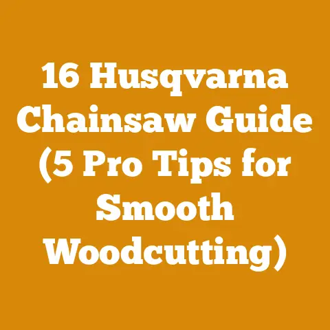 16 Husqvarna Chainsaw Guide (5 Pro Tips for Smooth Woodcutting)