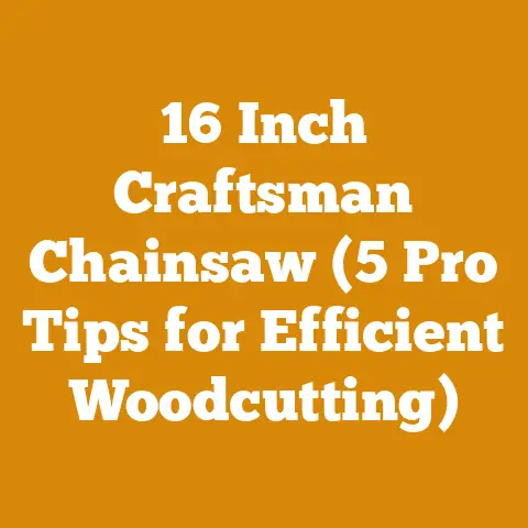 16 Inch Craftsman Chainsaw (5 Pro Tips for Efficient Woodcutting)