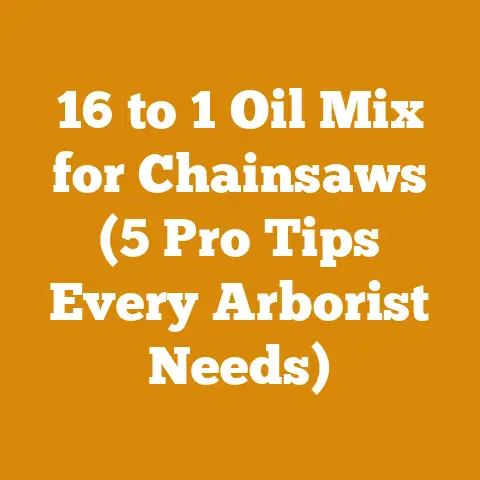 16 to 1 Oil Mix for Chainsaws (5 Pro Tips Every Arborist Needs)
