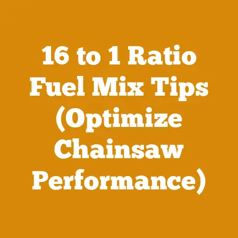 16 to 1 Ratio Fuel Mix Tips (Optimize Chainsaw Performance)