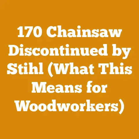 170 Chainsaw Discontinued by Stihl (What This Means for Woodworkers)