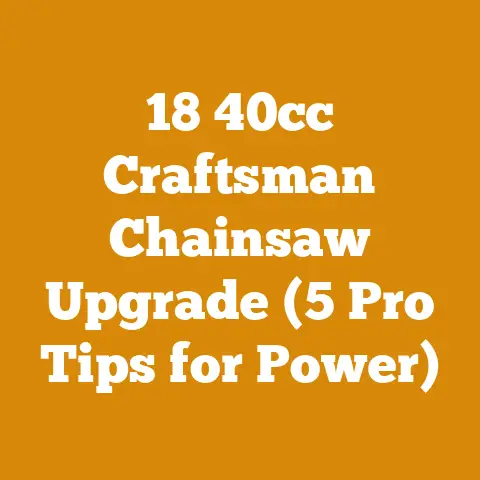 18 40cc Craftsman Chainsaw Upgrade (5 Pro Tips for Power)