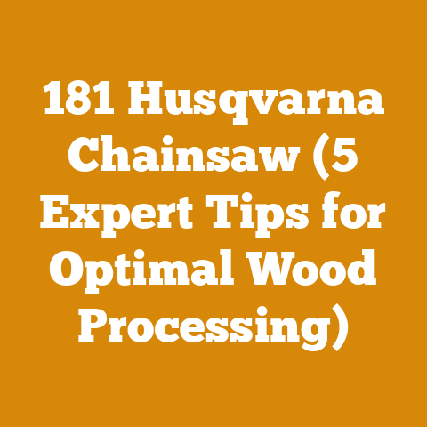 181 Husqvarna Chainsaw (5 Expert Tips for Optimal Wood Processing)