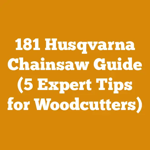 181 Husqvarna Chainsaw Guide (5 Expert Tips for Woodcutters)