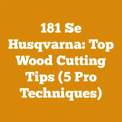 181 Se Husqvarna: Top Wood Cutting Tips (5 Pro Techniques)