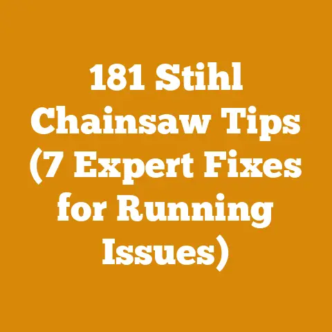 181 Stihl Chainsaw Tips (7 Expert Fixes for Running Issues)