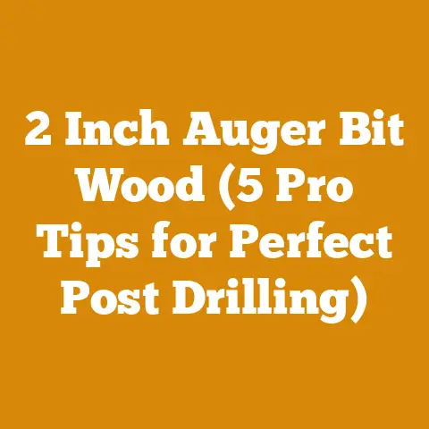 2 Inch Auger Bit Wood (5 Pro Tips for Perfect Post Drilling)