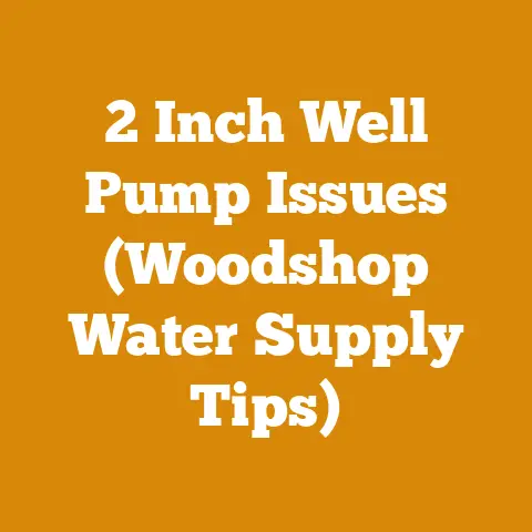 2 Inch Well Pump Issues (Woodshop Water Supply Tips)