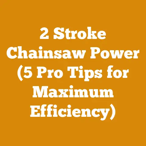 2 Stroke Chainsaw Power (5 Pro Tips for Maximum Efficiency)