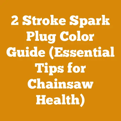 2 Stroke Spark Plug Color Guide (Essential Tips for Chainsaw Health)