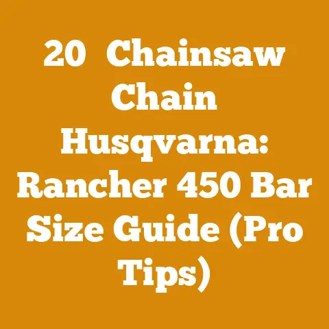 20″ Chainsaw Chain Husqvarna: Rancher 450 Bar Size Guide (Pro Tips)