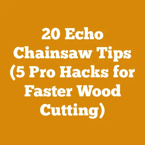 20 Echo Chainsaw Tips (5 Pro Hacks for Faster Wood Cutting)