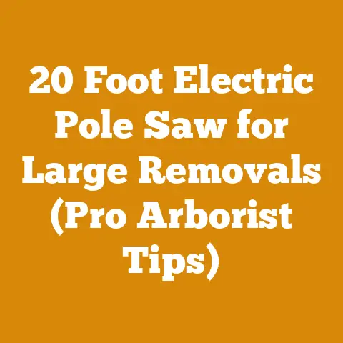 20 Foot Electric Pole Saw for Large Removals (Pro Arborist Tips)