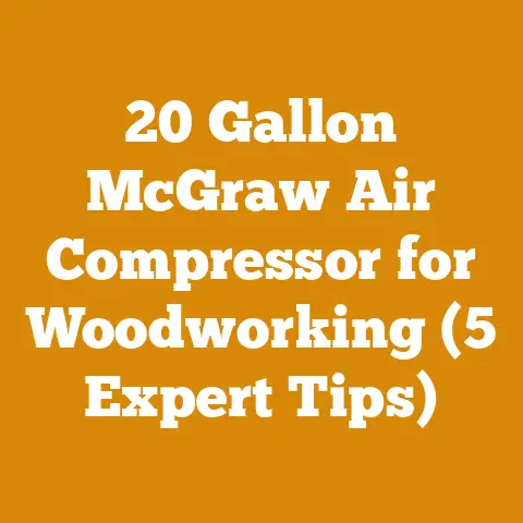 20 Gallon McGraw Air Compressor for Woodworking (5 Expert Tips)