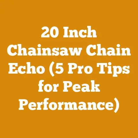 20 Inch Chainsaw Chain Echo (5 Pro Tips for Peak Performance)