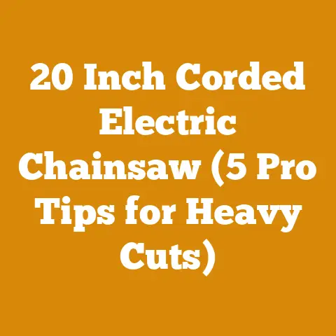 20 Inch Corded Electric Chainsaw (5 Pro Tips for Heavy Cuts)