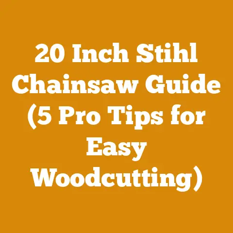 20 Inch Stihl Chainsaw Guide (5 Pro Tips for Easy Woodcutting)