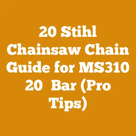 20 Stihl Chainsaw Chain Guide for MS310 20″ Bar (Pro Tips)