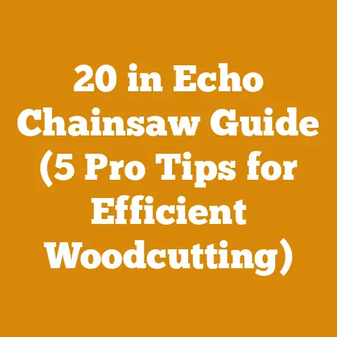 20 in Echo Chainsaw Guide (5 Pro Tips for Efficient Woodcutting)