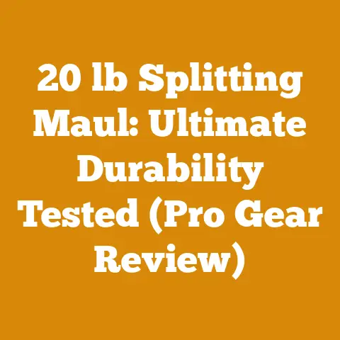 20 lb Splitting Maul: Ultimate Durability Tested (Pro Gear Review)