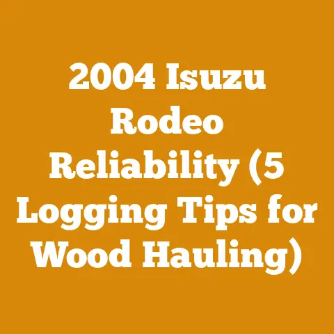 2004 Isuzu Rodeo Reliability (5 Logging Tips for Wood Hauling)