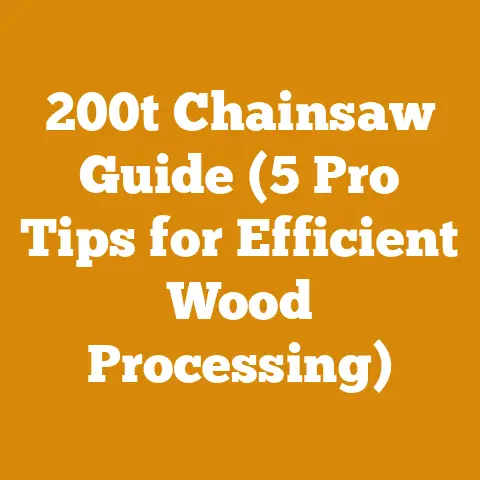 200t Chainsaw Guide (5 Pro Tips for Efficient Wood Processing)