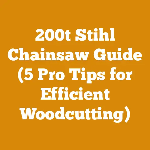 200t Stihl Chainsaw Guide (5 Pro Tips for Efficient Woodcutting)