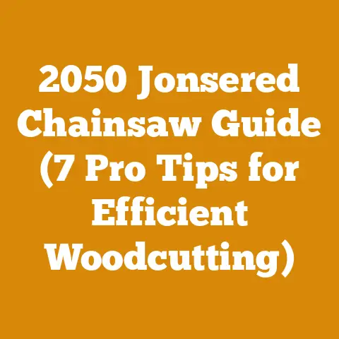 2050 Jonsered Chainsaw Guide (7 Pro Tips for Efficient Woodcutting)