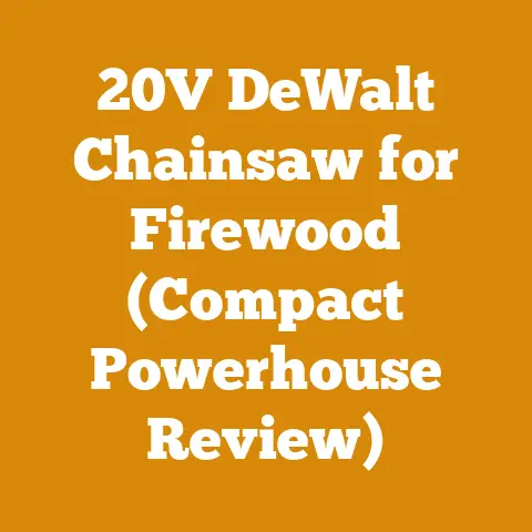 20V DeWalt Chainsaw for Firewood (Compact Powerhouse Review)