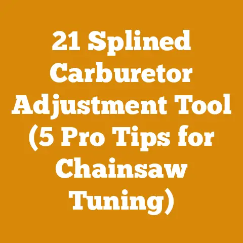 21 Splined Carburetor Adjustment Tool (5 Pro Tips for Chainsaw Tuning)