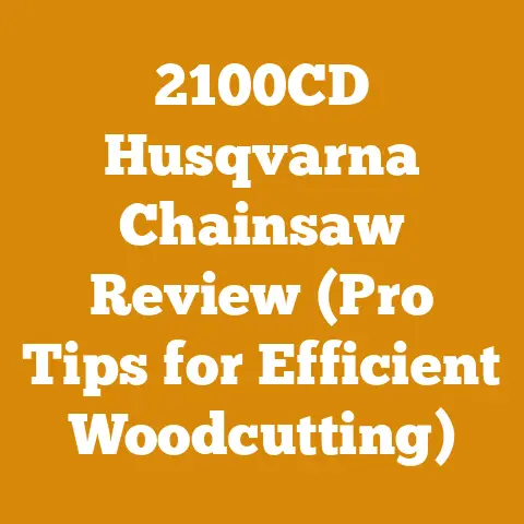 2100CD Husqvarna Chainsaw Review (Pro Tips for Efficient Woodcutting)
