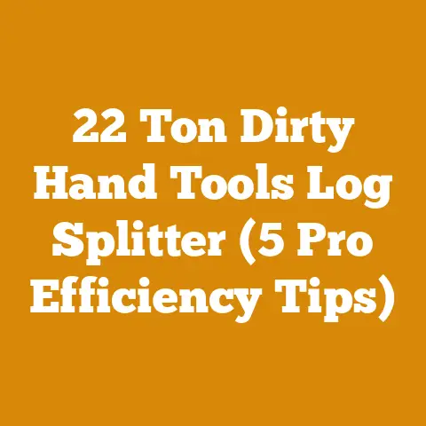 22 Ton Dirty Hand Tools Log Splitter (5 Pro Efficiency Tips)