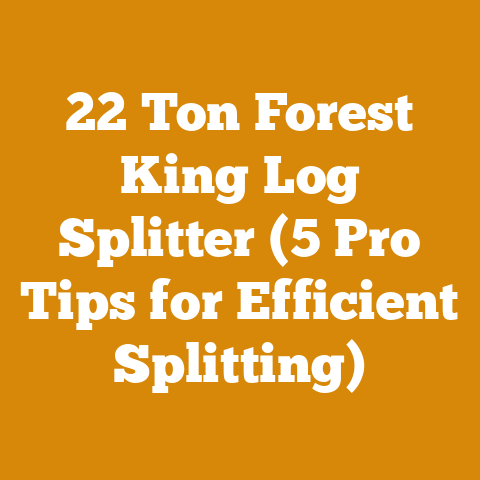 22 Ton Forest King Log Splitter (5 Pro Tips for Efficient Splitting)