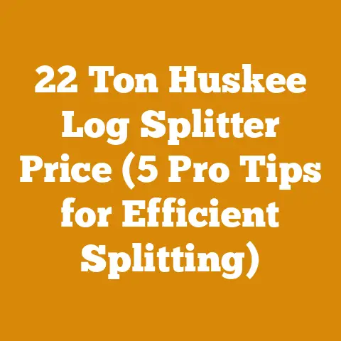 22 Ton Huskee Log Splitter Price (5 Pro Tips for Efficient Splitting)