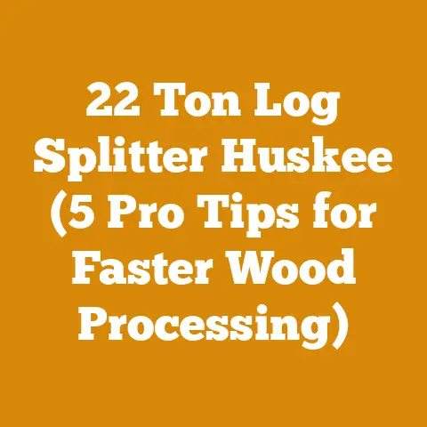 22 Ton Log Splitter Huskee (5 Pro Tips for Faster Wood Processing)