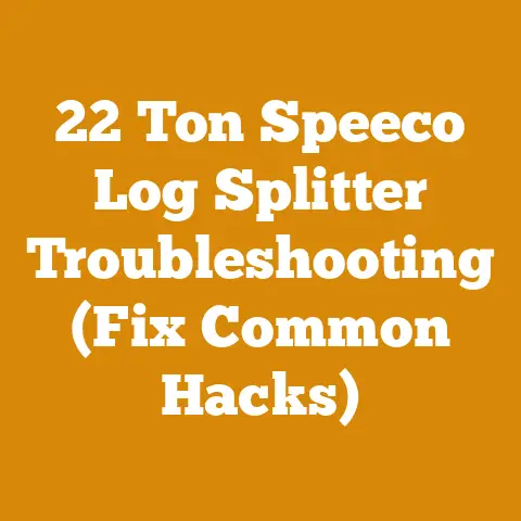 22 Ton Speeco Log Splitter Troubleshooting (Fix Common Hacks)