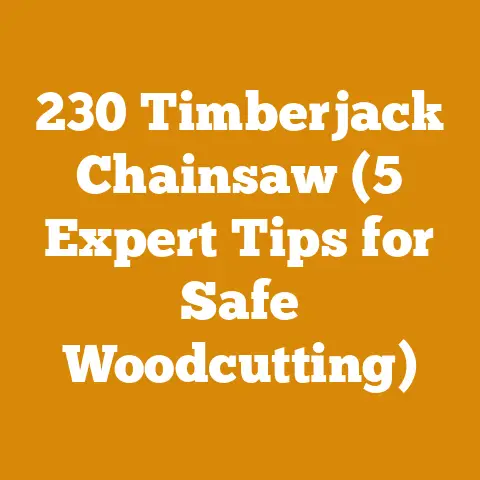 230 Timberjack Chainsaw (5 Expert Tips for Safe Woodcutting)