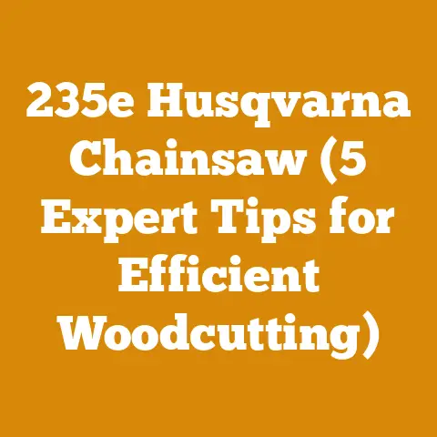 235e Husqvarna Chainsaw (5 Expert Tips for Efficient Woodcutting)
