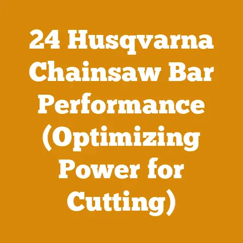 24 Husqvarna Chainsaw Bar Performance (Optimizing Power for Cutting)