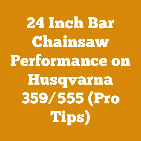 24 Inch Bar Chainsaw Performance on Husqvarna 359/555 (Pro Tips)