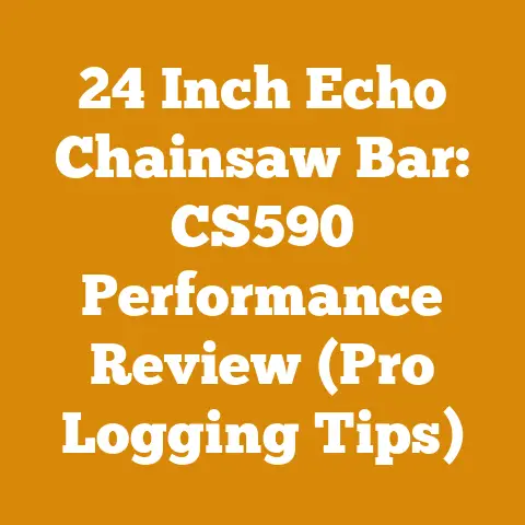 24 Inch Echo Chainsaw Bar: CS590 Performance Review (Pro Logging Tips)