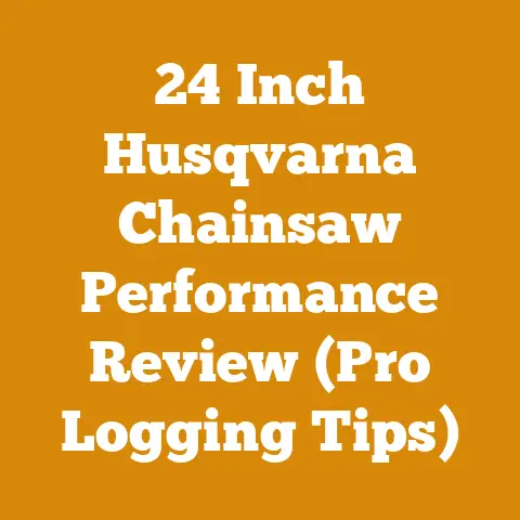 24 Inch Husqvarna Chainsaw Performance Review (Pro Logging Tips)